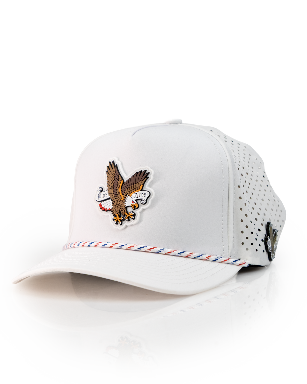 Freedom Eagle White - Perforated Rope Hat