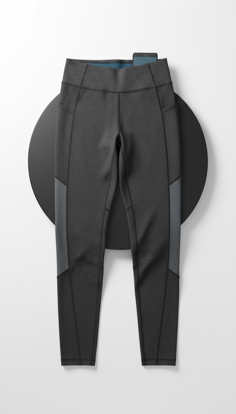 Performance technical leggings with matte finish